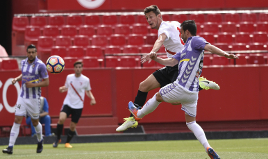Marc Gual del Sevilla Atlético ante el Valladolid