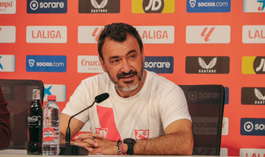 Imagen de Jesús Galván, técnico del Sevilla Atlético