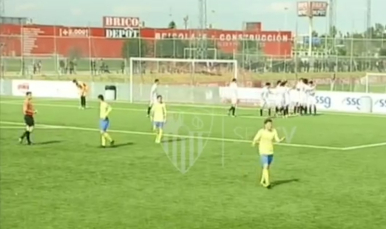Partido entre el Sevilla y el Coria de Liga Nacional