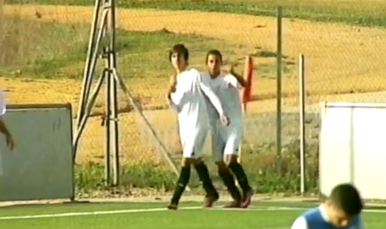 Dos jugadores del Sevilla FC Juvenil C