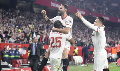Layún del Sevilla FC ante el Real Madrid