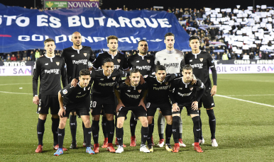 Foto del once inicial ante el Leganés