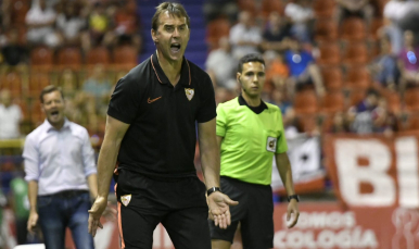 Lopetegui del Sevilla FC en el partido ante el Extremadura
