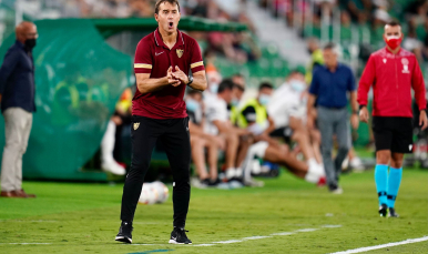 Imagen de Julen Lopetegui ante el Elche CF