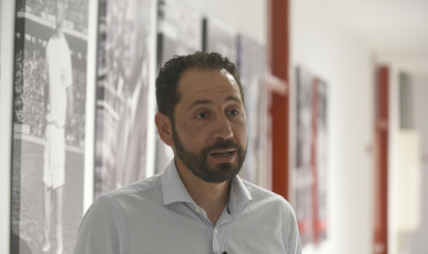 Pablo Machín, en el Sánchez-Pizjuán