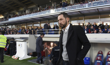 Pablo Machín del Sevilla FC ante la SD Huesca
