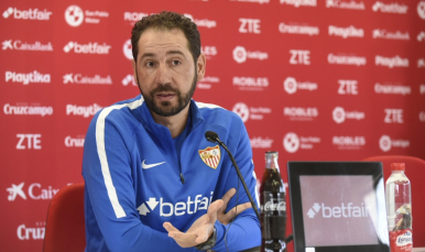 Pablo Machín, entrenador del Sevilla FC