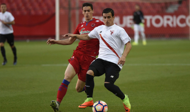 Matos from Sevilla Atlético playing Numancia