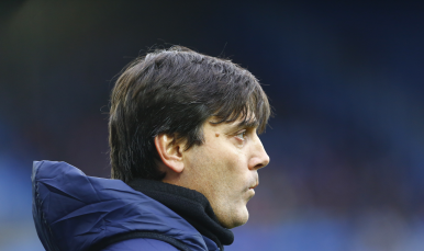 Montella en el encuentro ante el Alavés