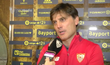 Montella en rueda de prensa en Cádiz