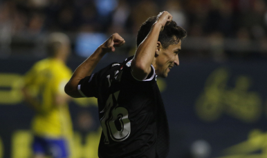 Gol de Navas en el Carranza