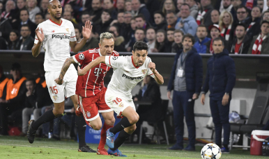 Navas del Sevilla FC ante el FC Bayern