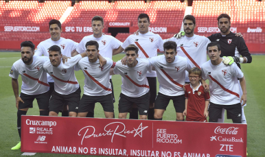 Once inicial del Sevilla Atlético ante el Numancia