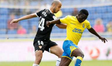 Pizarro del Sevilla FC ante Las Palmas