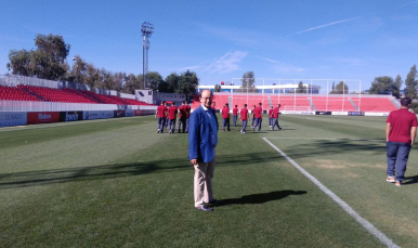 El presidente en la Ciudad Deportiva del Atlético de Madrid
