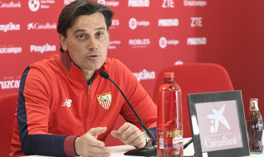 Vincenzo Montella, en sala de prensa