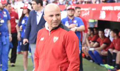 Sampaoli, en el Sevilla FC-Deportivo
