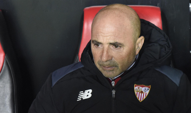 Sampaoli, en el Sevilla FC-Athletic Club