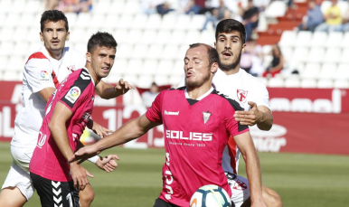 Imagen del encuentro ante el Albacete