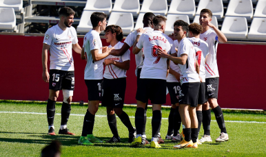 Imagen del filial frente al Córdoba