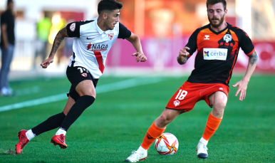 Imagen del Sevilla Atlético ante el CE Sabadell