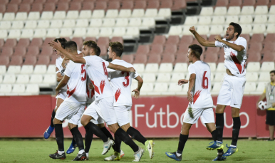 El Sevilla Atlético celebra su victoria