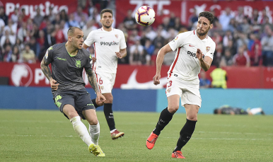 Sergi Gómez del Sevilla FC ante la Real Sociedad
