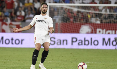 Sergi Gómez del Sevilla FC ante el Getafe CF