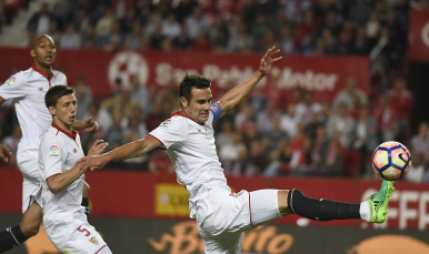 Iborra, en el Sevilla FC-Granada CF