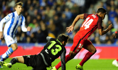 Muriel frente a la Real Sociedad