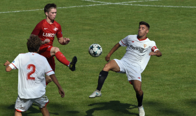 Partido entre el Sevilla FC y el Spartak en Youth League