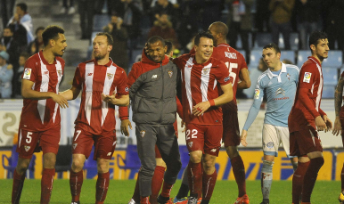 Festejo Celta-Sevilla FC