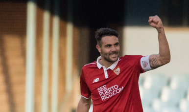 Vicente Iborra, goleador en Balaídos