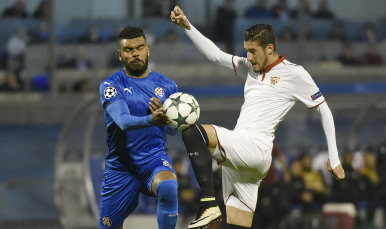 Escudero ante el Dinamo de Zagreb