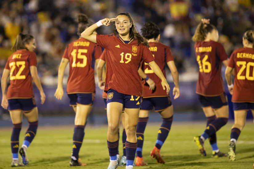 Inma Gabarro con la selección española