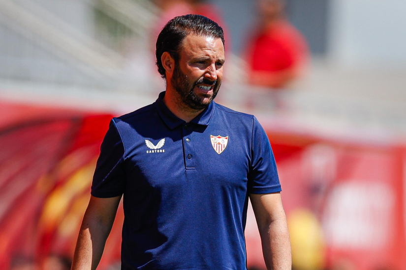 Lolo Rosano, entrenador del Sevilla FC Juvenil A