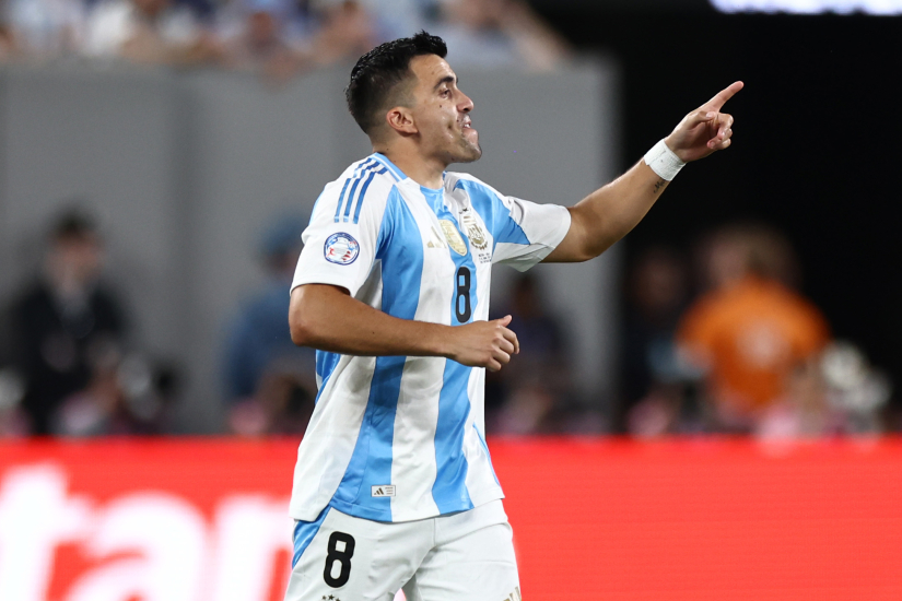 Acuña con la selección argentina