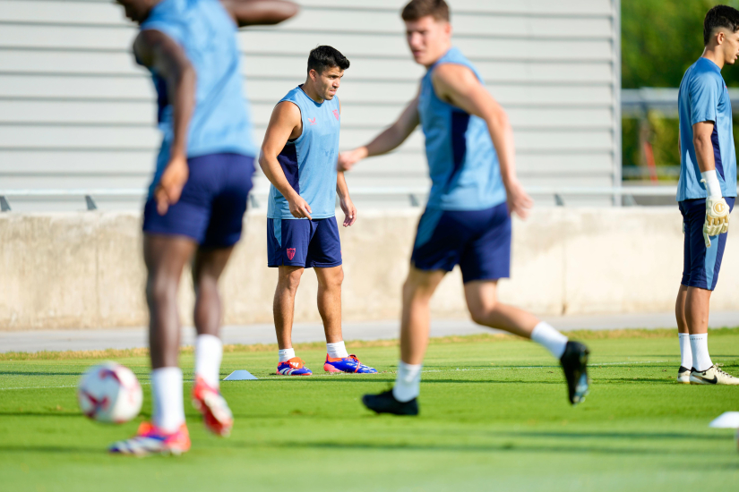 Imagen de Acuña en el entrenamiento