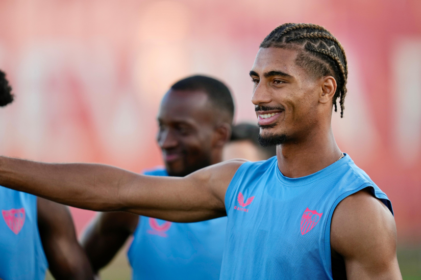 Imagen de Badé en el entrenamiento