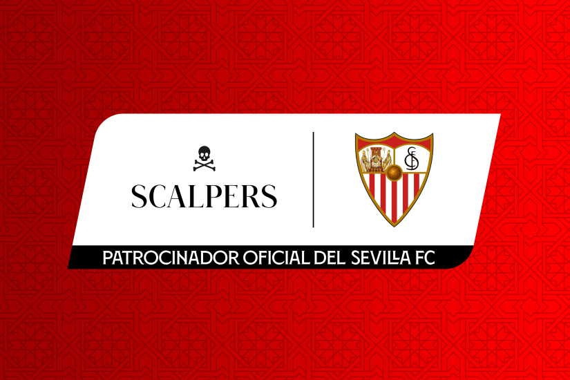 Join logo de Scalpers y Sevilla FC.
