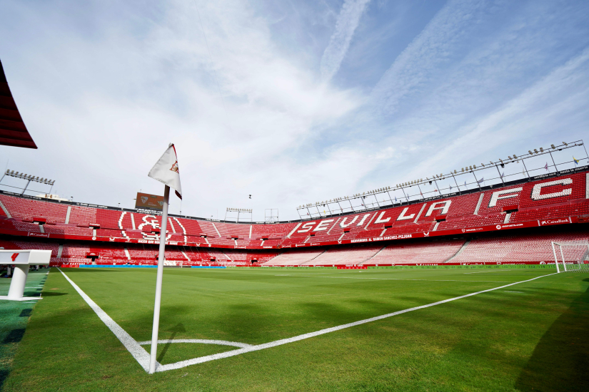 Imagen del Estadio Ramón Sánchez-Pizjuán en la previa del Gran Derbi