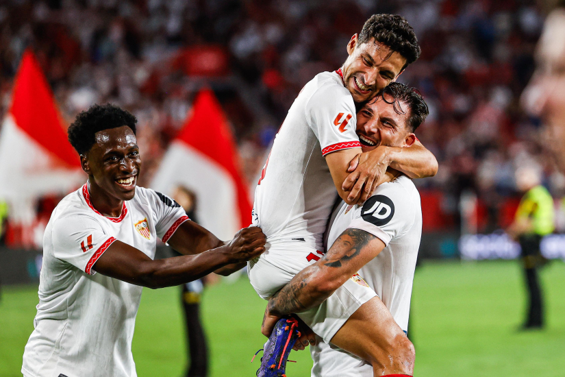 Imagen de la victoria del Sevilla FC en el Gran Derbi