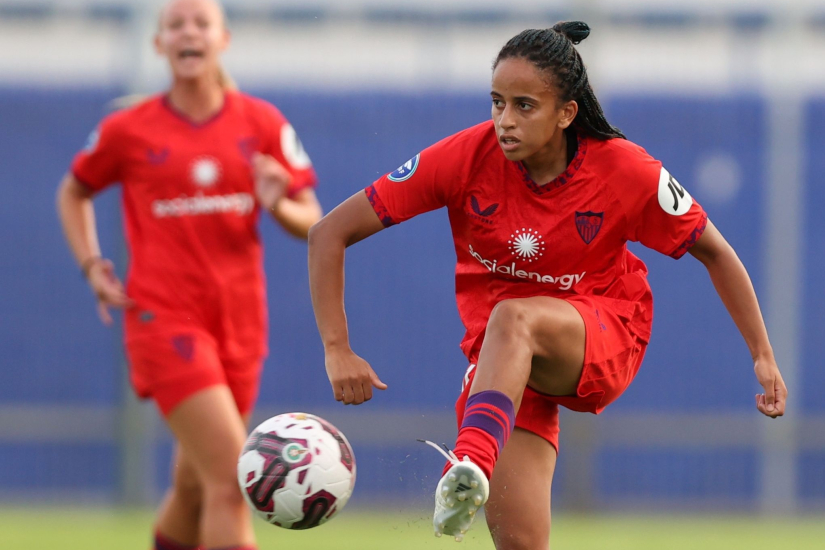 Fatima Tagnaout, en el encuentro ante el Sporting Club Casablanca