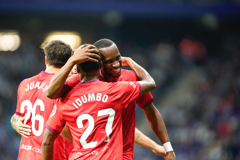 Imagen de Lukebakio celebrando un gol ante el RCD Espanyol