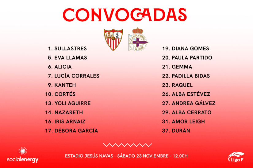 20 convocadas para recibir al RC Deportivo