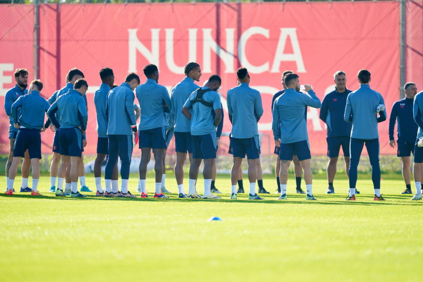 Último entrenamiento antes de medirse al Rayo