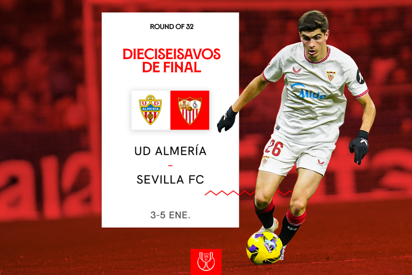 Almería-Sevilla en los octavos de la Copa del Rey