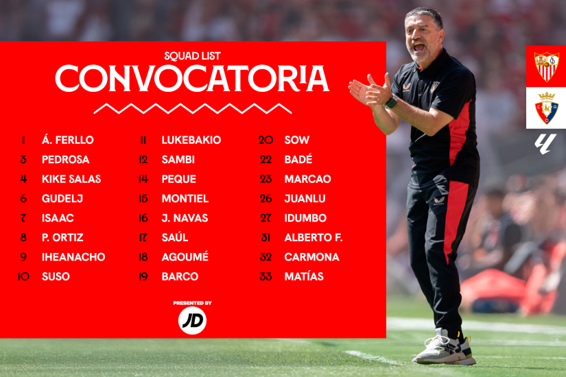 24 convocados para recibir a Osasuna