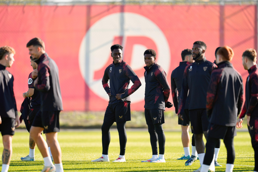 Último entrenamiento previo al encuentro ante el RC Celta