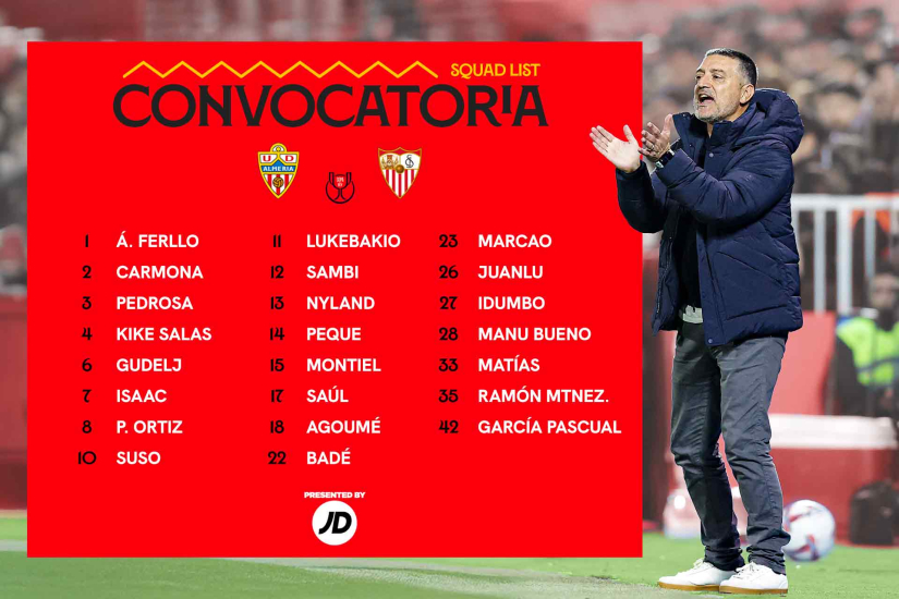 23 convocados para la visita a la UD Almería